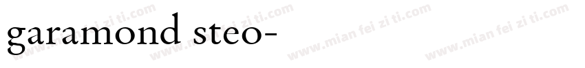 garamond steo字体转换